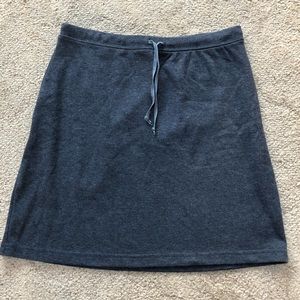Express dark grey jersey skirt